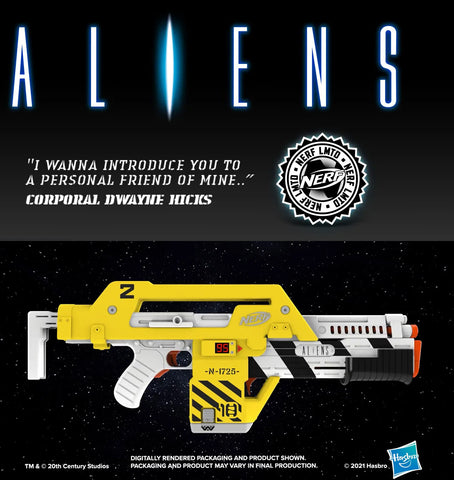 NERF LMTD ALIENS M41-A Pulse Blaster New